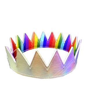 KNOBS KNOBS REVERSABLE DIAGONAL RAINBOW STRIPED CROWN