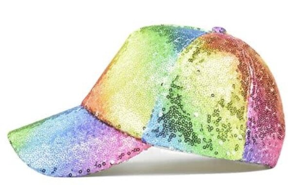 KNOBS KNOBS PASTEL RAINBOW SEQUINS HAT