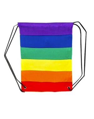 KNOBS RAINBOW PANNEL DRAWSTRING BACKPACK