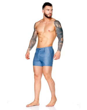 GIGO UNDERWEAR GIGO DYNASTY BLUE JEAN SHORTS