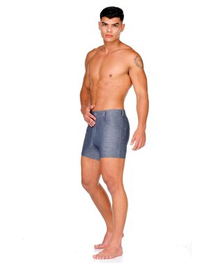 GIGO UNDERWEAR GIGO DYNASTY GRAY JEAN SHORTS