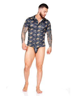 GIGO UNDERWEAR GIGO PALMS BUTTON UP SHIRT