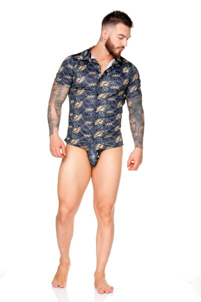 GIGO UNDERWEAR GIGO PALMS BUTTON UP SHIRT