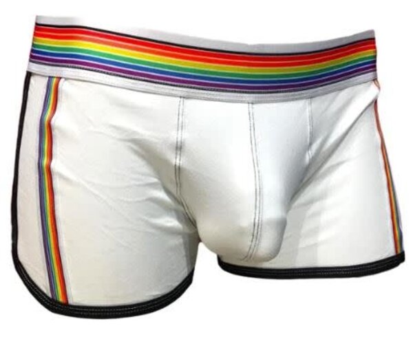 KNOBS KNOBS COTTON TRUNK WITH RAINBOW WAISTBAND
