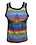 KNOBS KNOBS RAINBOW STRIPE FISHNET TANK