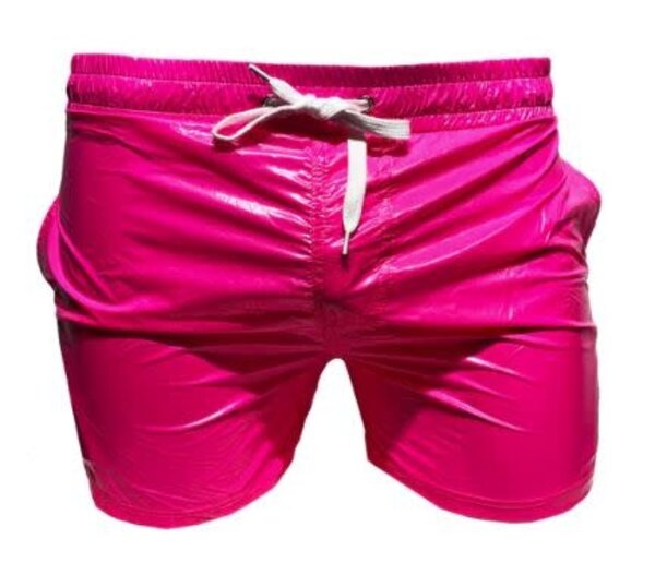 KNOBS KNOBS HIGH GLOSS SHORTS HOT PINK
