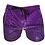 KNOBS KNOBS PURPLE GLITTER SHORTS WITH POCKETS