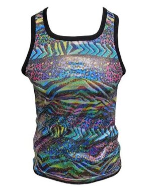 KNOBS KNOBS METALLIC MULTICOLOR ZEBRA STRIPE TANK