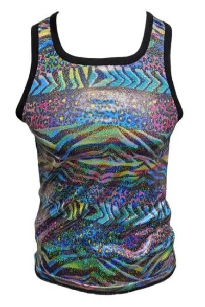 KNOBS KNOBS METALLIC MULTICOLOR ZEBRA STRIPE TANK