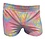 KNOBS KNOBS TIE DYE METALLIC GLITTER OPEN SIDE SHORTS