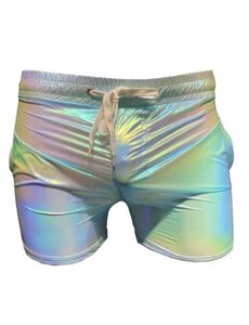 KNOBS KNOBS IRIDESCENT METALLIC RAVE SHORTS