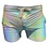 KNOBS KNOBS IRIDESCENT METALLIC RAVE SHORTS