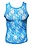 KNOBS KNOBS SKY BLUE LACE MESH TANK