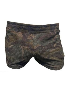 KNOBS KNOBS OPEN SIDE TEXTURED COTTON CAMO SHORTS