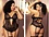 MAPALE MAPALE 8568X TEDDY SHEER & LACE BLACK