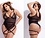 MAPALE LINGERIE MAPALE 2695 SHEER BODYSUIT WITH STRAPS BLACK