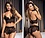 MAPALE LINGERIE MAPALE 7437 TWO PIECE LACE TOP & SHORTS BLACK