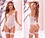 MAPALE LINGERIE MAPALE 8674 PEEK-A-BOO TEDDY WHITE