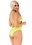LEG AVENUE 2PC CAGE STRAP BRA AND PANTY SET O/S