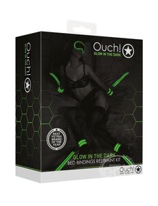 OUCH! OUCH! BED BINDING RESTRAINT KIT GLOW IN THE DARK