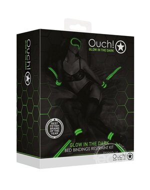 OUCH! OUCH! BED BINDING RESTRAINT KIT GLOW IN THE DARK