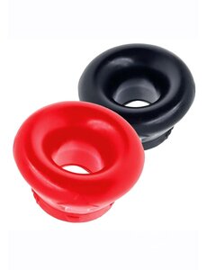OXBALLS OXBALLS CLONE SILICONE BALL STRETCHER DUO 2PK RED & BLACK