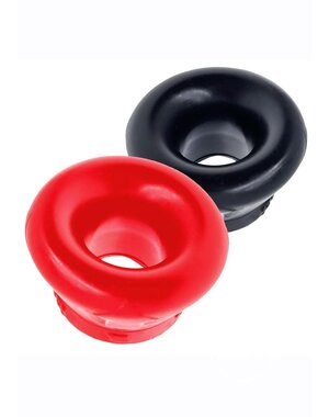 OXBALLS OXBALLS CLONE SILICONE BALL STRETCHER DUO 2PK RED & BLACK