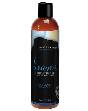 INTIMATE EARTH INTIMATE EARTH SENSUAL MASSAGE OIL HAZELNUT BISCOTTI    8 OZ