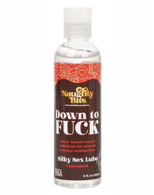 CalExotics NAUGHTY BITS DOWN TO FUCK WATER BASED LUBE 4OZ
