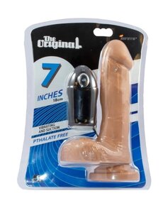IGNITE VIBRATING DONG WITH BALLS & SUCTION 7"