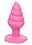 CalExotics NAUGHTY BITS YUM BUM PINK SILICONE BUTT PLUG