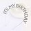 OLE FASHION IT'S MY BIRTHDAY HEADBAND WITH SILVER GLITTER FILL