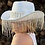 OLE FASHION BRIDE COWBOY HAT WITH RHINESTONE TASSELS