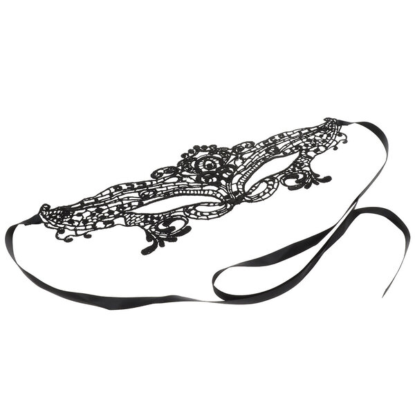 53X SEXCAPADES BLACK LACE APPLIQUE MASK