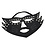 53X UNTAMED BLACK FAUX LEATHER STUDDED FULL FACE CAT MASK