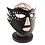 53X UNTAMED BLACK FAUX LEATHER STUDDED FULL FACE CAT MASK