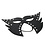 53X SEXCAPADES BLACK FAUX LEATHER FULL FACE STUDDED CAT MASK