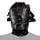 53X UNTAMED BLACK FAUX LEATHER METAL STUDDED DUNGEON MASK