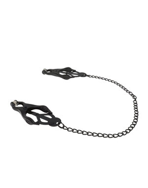 53X EFFECTIVE BEHAVIOR BLACK CLOVER NIPPLE CLAMPS WITH CHAIN