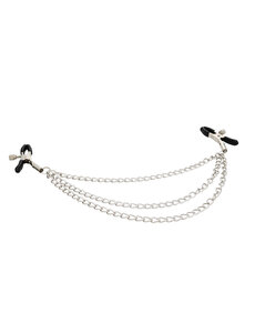 53X EFFECTIVE BEHAVIOR TRIPLE METAL CHAIN ADJUSTABLE NIPPLE CLAMPS