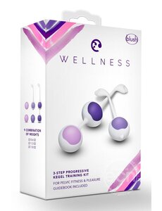 BLUSH NOVELTIES WELLNESS KEGEL SILICONE TRAINING KIT