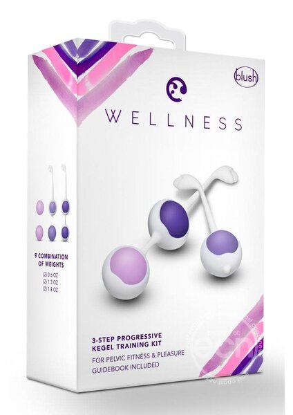 BLUSH NOVELTIES WELLNESS KEGEL SILICONE TRAINING KIT