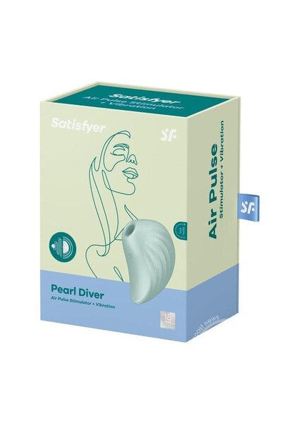 SATISFYER SATISFYER PEARL DIVER AIR PULSE STIMULATOR & VIBRATION