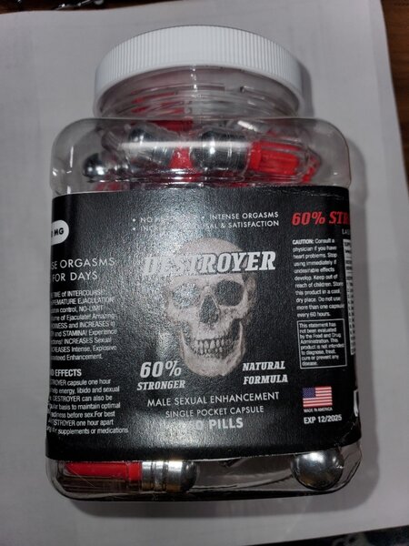 DESTROYER 60,000 MG SINGLE CAPSULE  LONG LASTING