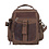 ROTHCO ROTHCO CANVAS & LEATHER TRAVEL SHOULDER BAG BROWN