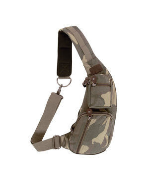 ROTHCO ROTHCO VINTAGE CANVAS CROSSBODY BAG WOODLAND CAMO