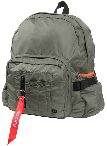 ROTHCO ROTHCO MA-1 BOMBER BACKPACK GREEN & ORANGE