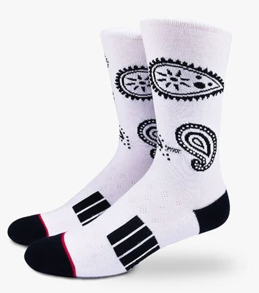 PYVOT PYVOT SOCKS WHITE PAISLEY