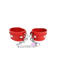 ROUGE ROUGE PLAIN LEATHER ADJUSTABLE WRIST CUFFS
