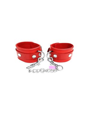 ROUGE ROUGE PLAIN LEATHER ADJUSTABLE WRIST CUFFS